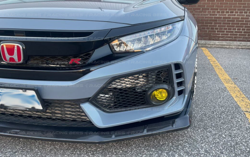 2017+ Honda Civic FK8 Type R Mugen Style Front Bumper Lip (Carbon)