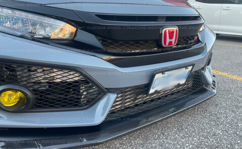 2017+ Honda Civic FK8 Type R Mugen Style Front Bumper Lip (Carbon)