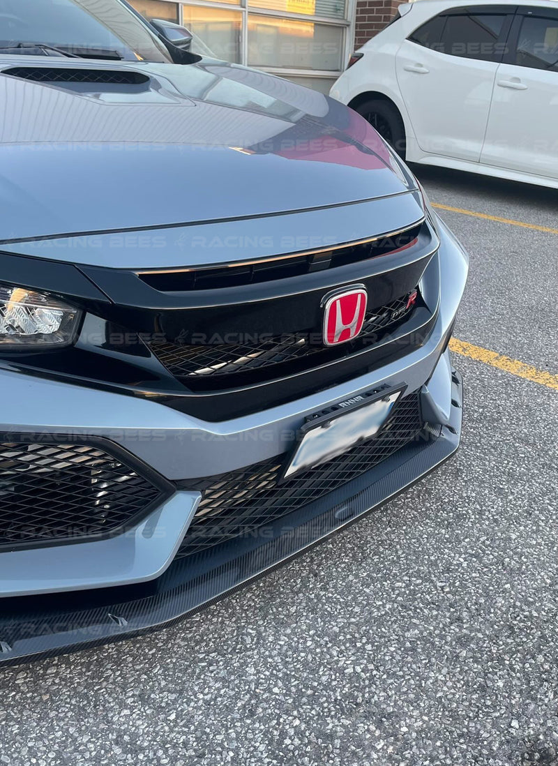 2017+ Honda Civic FK8 Type R Mugen Style Front Bumper Lip (Carbon)