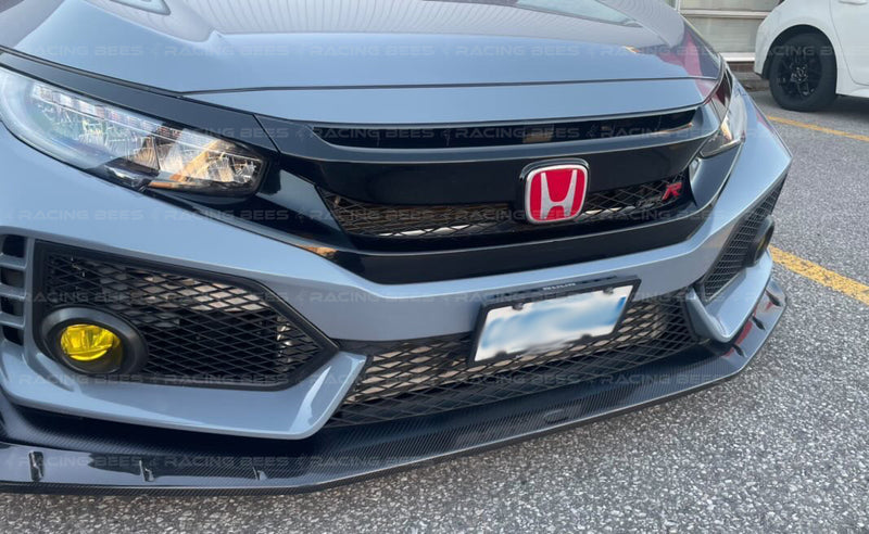 2017+ Honda Civic FK8 Type R Mugen Style Front Bumper Lip (Carbon)