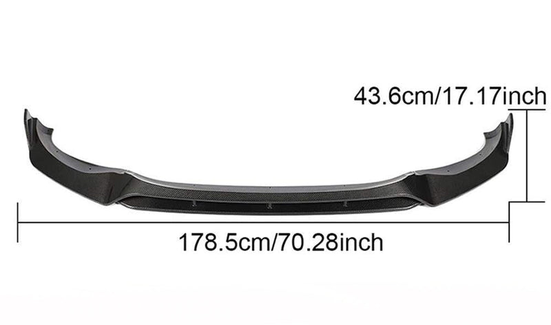 2018-2021 BMW G01/G02 X3/X4 MT Style Front Bumper Lip (Carbon Fiber)