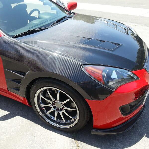 2010-2016 Hyundai Genesis Coupe H Style Fenders (Carbon Fiber)