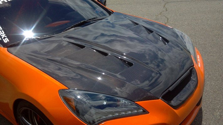 2010-2012 Hyundai Genesis Coupe RS Style Hood (Carbon Fiber)