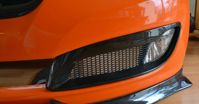 2010-2012 Hyundai Genesis Coupe RS Style Fog Trim Cover (Carbon Fiber)