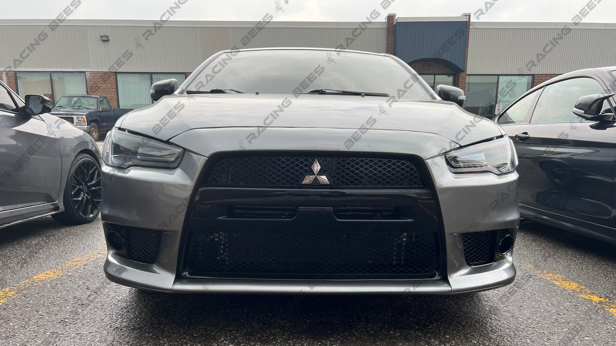 Lancer Evolution Front 2008-2017 Mitsubishi Lancer EVO Style Front Bumper Conversion — RACINGBEES