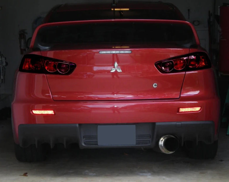 2008-2015 Mitsubishi Lancer EVO Style Rear Bumper Conversion (Single Muffler Exit)