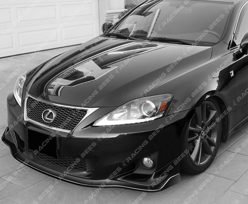 2011-2013 Lexus IS250/350 JDM V2 Style Front Bumper Lip (BLACK)