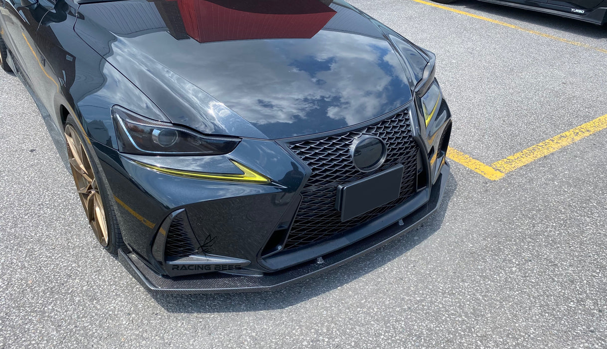 2017-2019 Lexus IS250/300/350 FS Style Front Bumper Lip (Carbon Fiber)