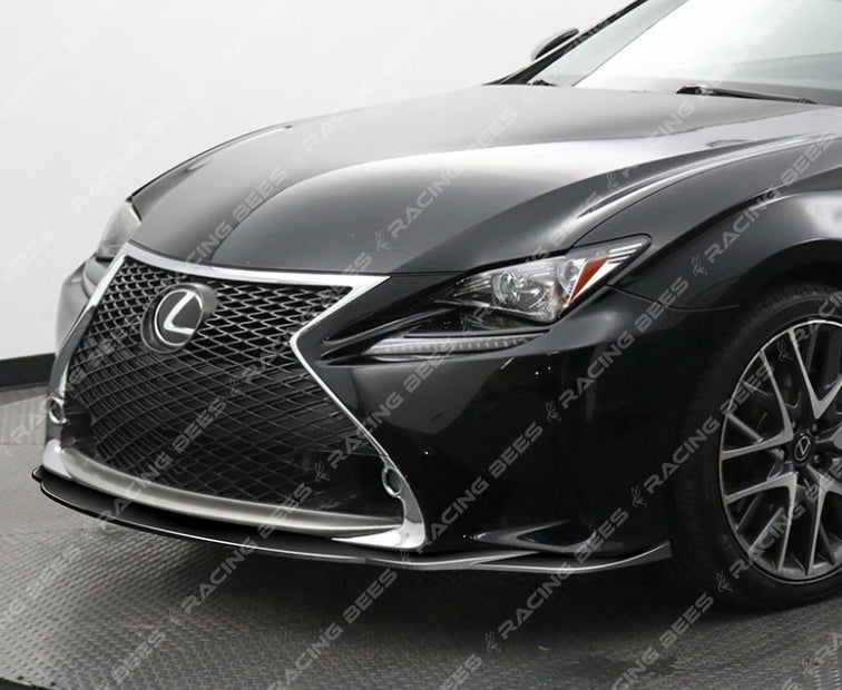 2015-2017 Lexus RC300/350 F-Sport AG Style Front Bumper Lip (Black)