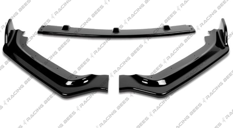 2017+ Infiniti Q60 V Style Front Bumper Lip (BLACK)