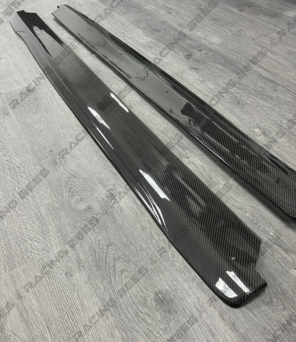 2020+ Toyota Supra A90/A91 R1 Style Side Skirts (Carbon Fiber)