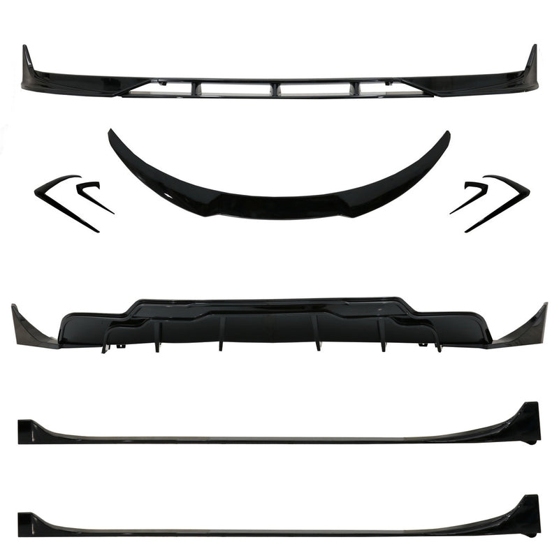 2017-2019 Tesla Model 3 FA Style Full Aero Body Kit (Black)