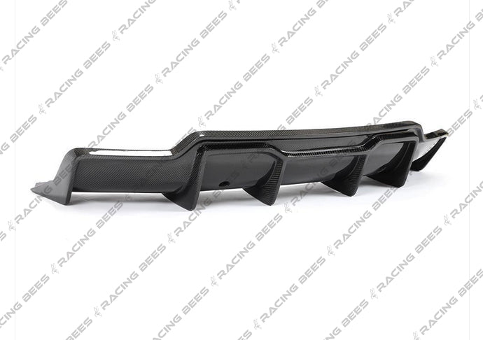 2017-2020 Tesla Model 3 V Style Rear Diffuser (Carbon Fiber)