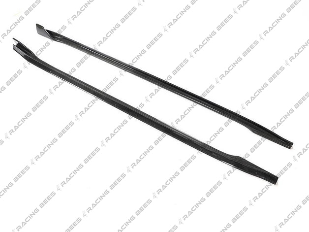 2017-2019 Tesla Model 3 V Style Side Skirts (Carbon Fiber)