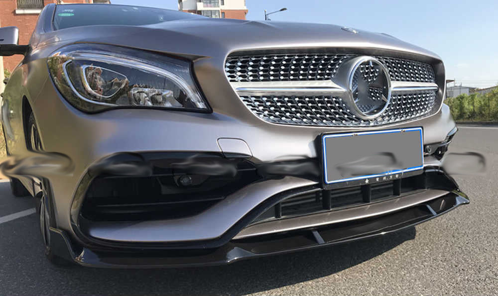 2018-2019 Mercedes-Benz CLA Class BA Style Front Bumper Lip (Carbon Fiber)