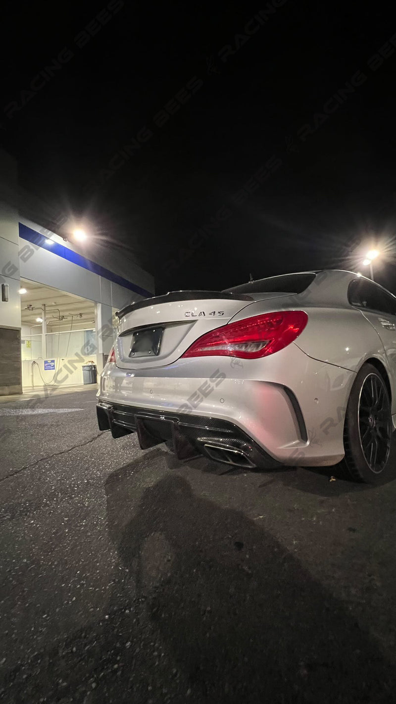 2014-2019 Mercedes-Benz CLA45 Class RS Style Rear Diffuser (Carbon Fiber)