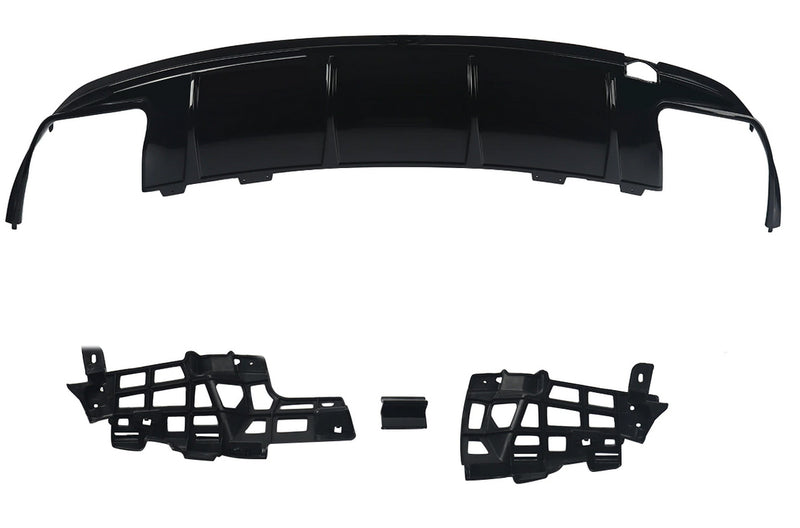 2017-2019 Mercedes-Benz CLA Class Sedan V1 Style Rear Diffuser For AMG-Package Sedan (Black)