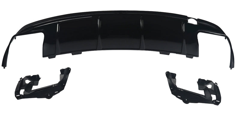 2014-2016 Mercedes-Benz CLA Class Sedan V1 Style Rear Diffuser For AMG-Package Sedan (Black)