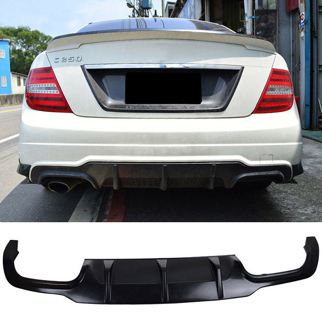 2012-2014 Mercedes-Benz C Class AMG Style Rear Diffuser