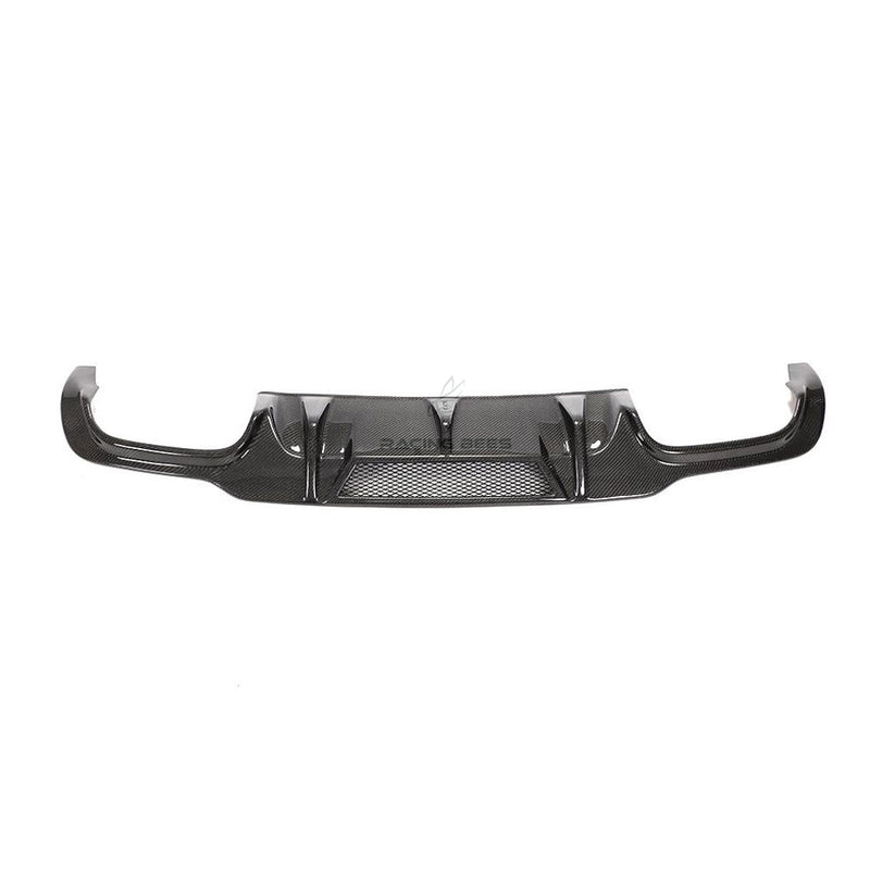 2012-2014 Mercedes-Benz C Class V Style Rear Diffuser (Carbon Fiber)