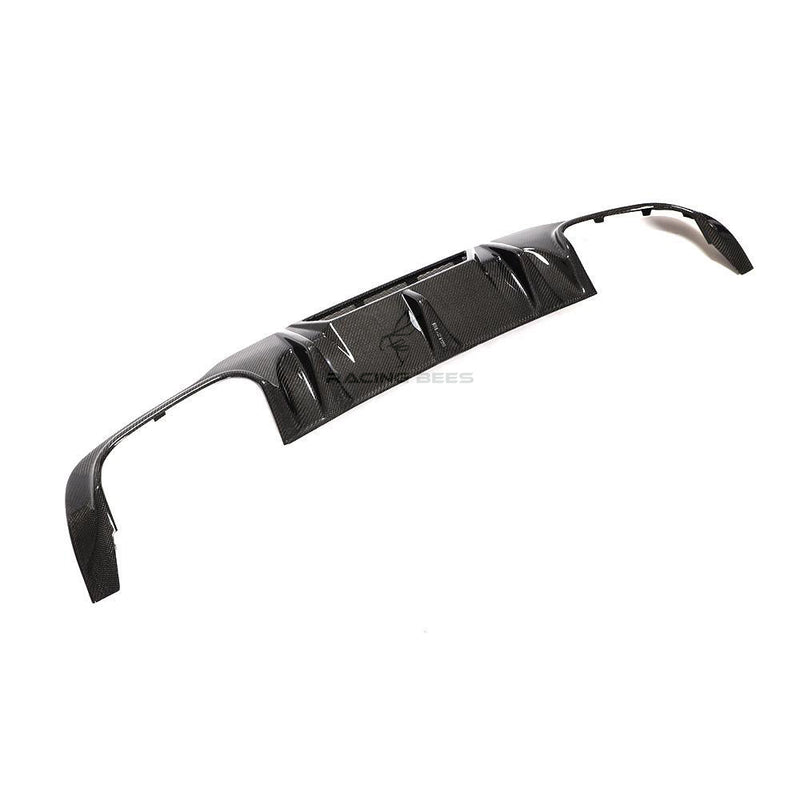 2012-2014 Mercedes-Benz C Class V Style Rear Diffuser (Carbon Fiber)