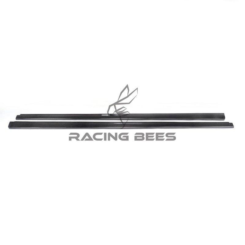 2008-2014 Mercedes-Benz C63 AMG Sedan AMG Style Side Skirt Extensions (Carbon Fiber)