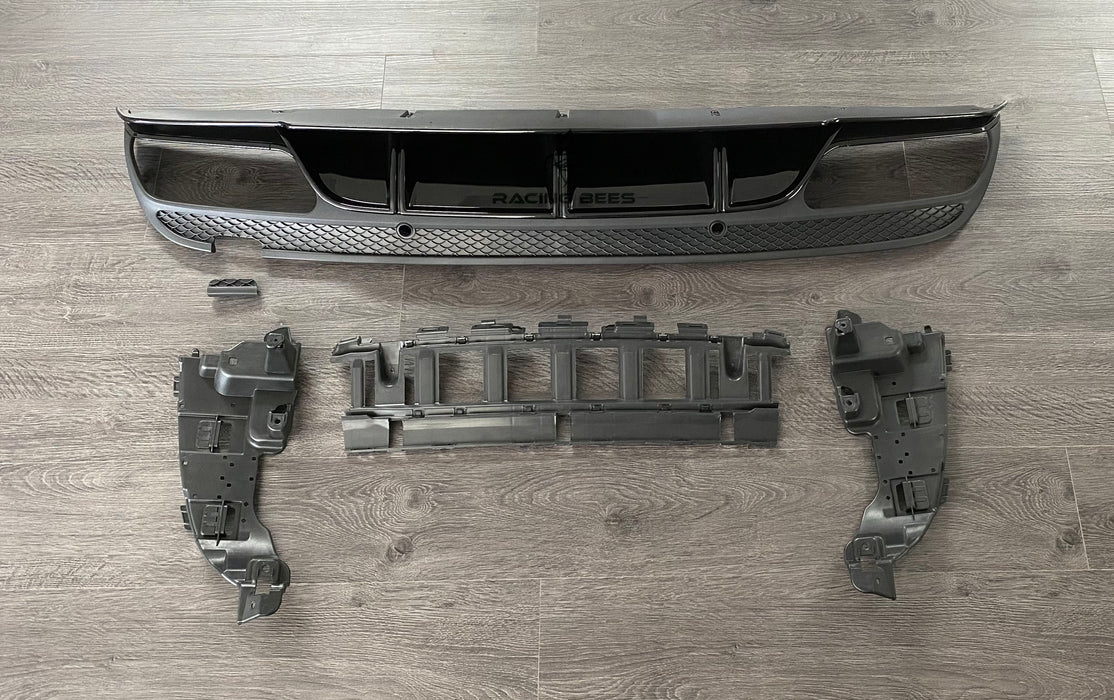 C1500 Rear Diffuser 2015-2020 Mercedes-Benz C Class Sedan Edition 1 Style Rear Diffuser Fo ...