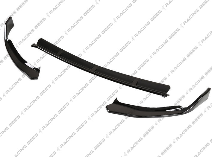 2019-2021 Mercedes-Benz C Class Sedan BR V2 Style Front Bumper Lip (BLACK)