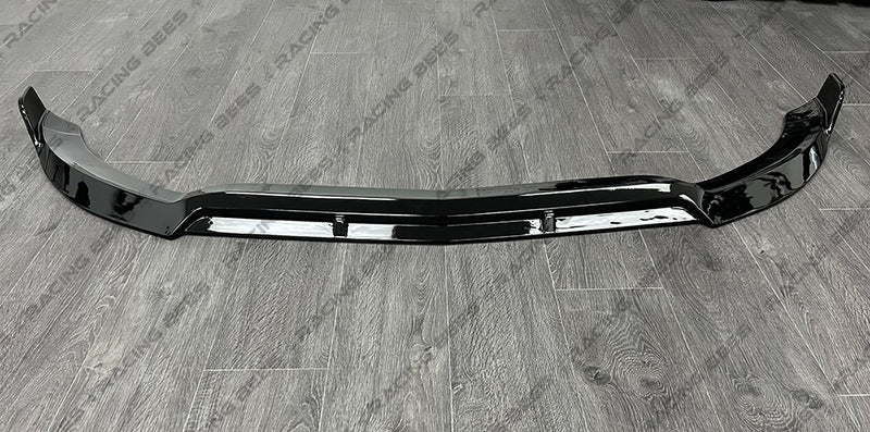 2015-2018 Mercedes-Benz C Class Sedan/Coupe BR V3 Style Front Bumper Lip (BLACK)