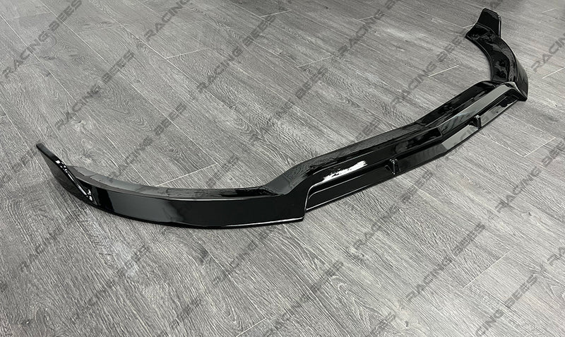 2015-2018 Mercedes-Benz C Class Sedan/Coupe BR V3 Style Front Bumper Lip (BLACK)