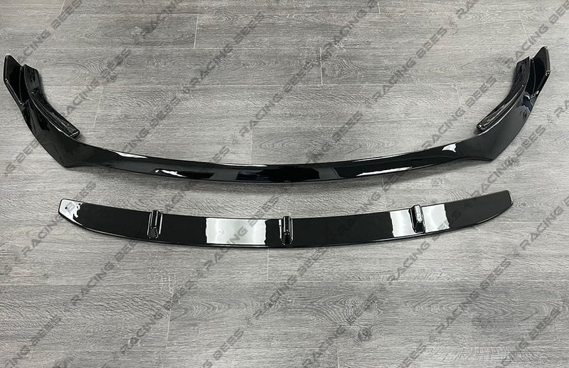2019-2021 Mercedes-Benz C Class Sedan BR V3 Style Front Bumper Lip (BLACK)