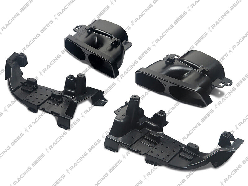 2015-2018 Mercedes-Benz C Class Coupe BR Style Rear Diffuser With Muffler Tips