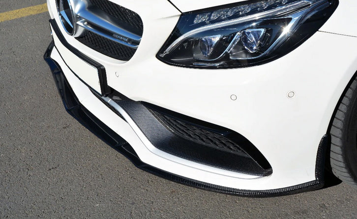 2015-2018 Mercedes-Benz C63 AMG Sedan Edition 1 Style Front Bumper Lip (Carbon Fiber)