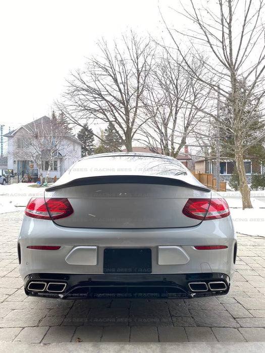 2015-2018 Mercedes-Benz C Class Coupe AMG Style Models AMG Package ONLY Rear Diffuser