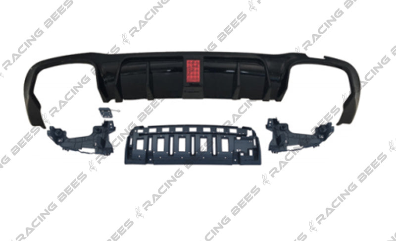 2017-2020 Mercedes-Benz E Class Sedan BR Style Diffuser For AMG-Package Sedan (Black)