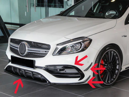 2017-2018 Mercedes-Benz A Class AMG Style Front Aero Kit
