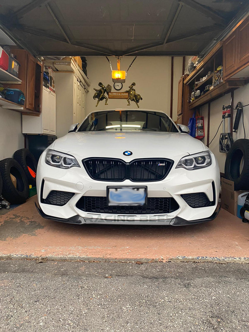 2019-2021 BMW F87 M2 Competition CS Style Front Bumper Lip (Carbon Fiber)