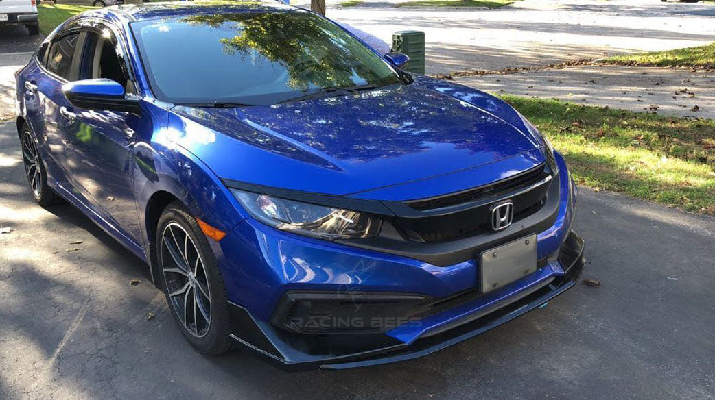 2019-2020 Honda Civic GTCS Style Front Bumper Lip (Black)