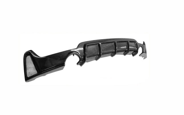 2014-2018 BMW F32 4 Series Rear Diffuser M Performance Style (Dual Outlet) Carbon Fiber