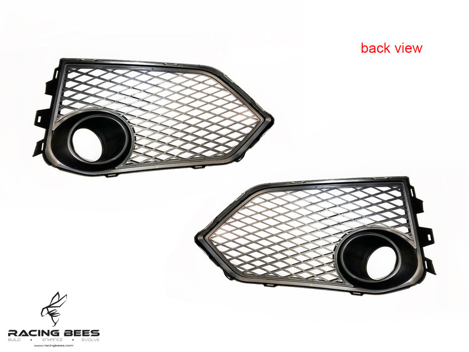 2017+ Honda Civic FK8 Type R JDM R Spec Open Mesh Replacement Fog Light Covers (Black)