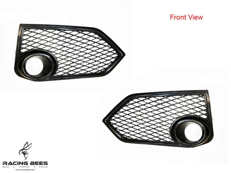 2017+ Honda Civic FK8 Type R JDM R Spec Open Mesh Replacement Fog Light Covers (Black)