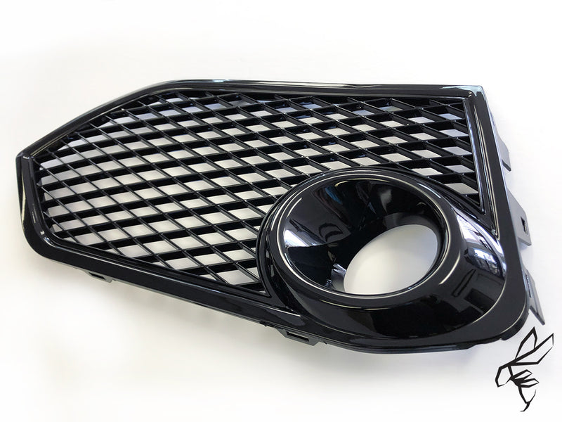 2017+ Honda Civic FK8 Type R JDM R Spec Open Mesh Replacement Fog Light Covers (Black)