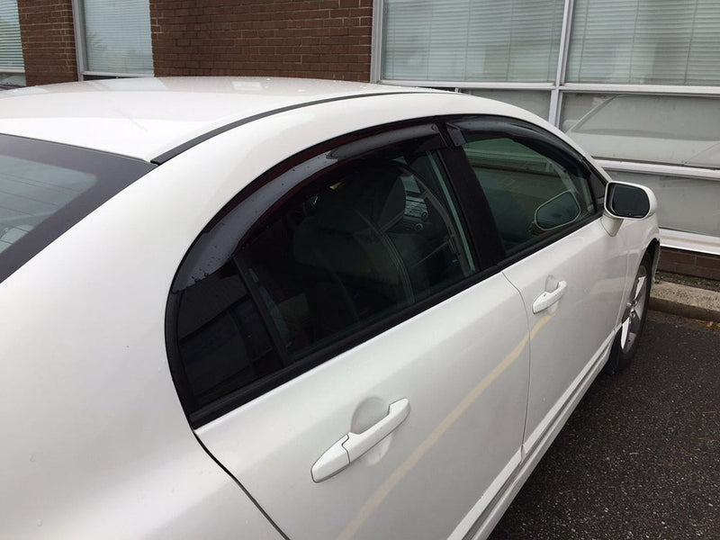 Window Visors for 2006-2011 Acura CSX / Honda Civic 4D Sedan