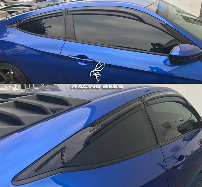 Window Visor for 2016-2020 Honda Civic 2D Coupe Mugen Style