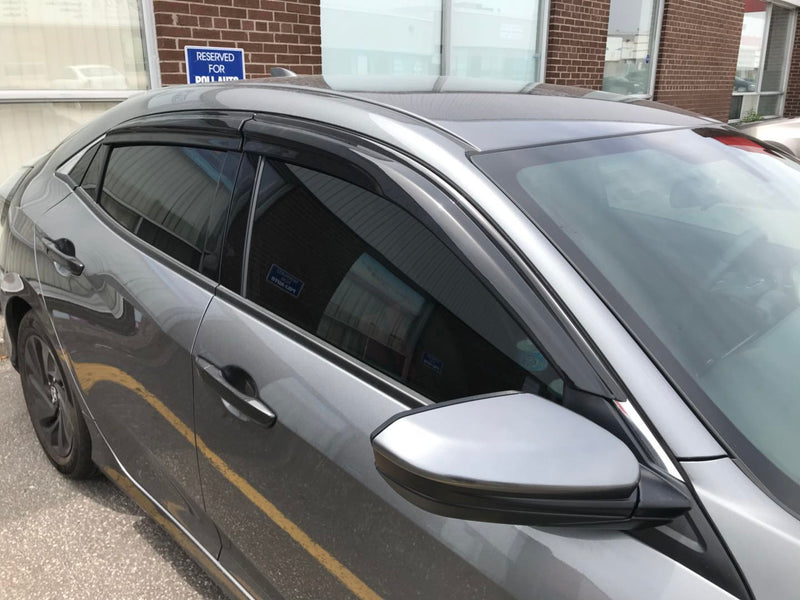 Window Visor for 2017-2020 Honda Civic 5D Hatchback Mugen style