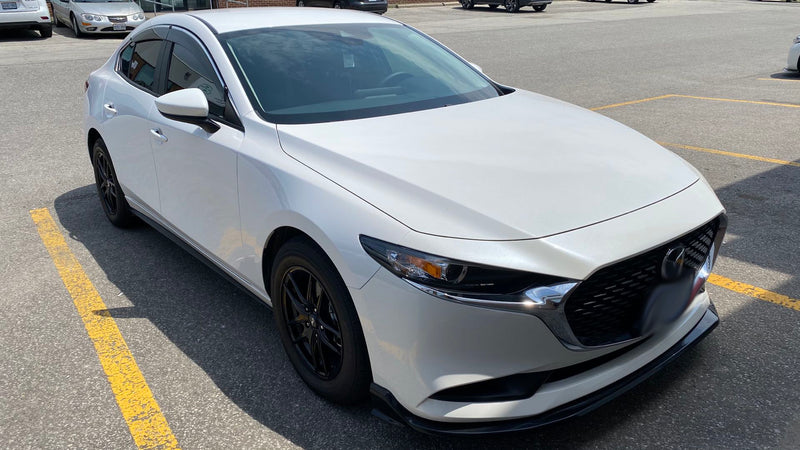 Window Visor for 2019+ Mazda 3 4 Door Sedan (Chrome)