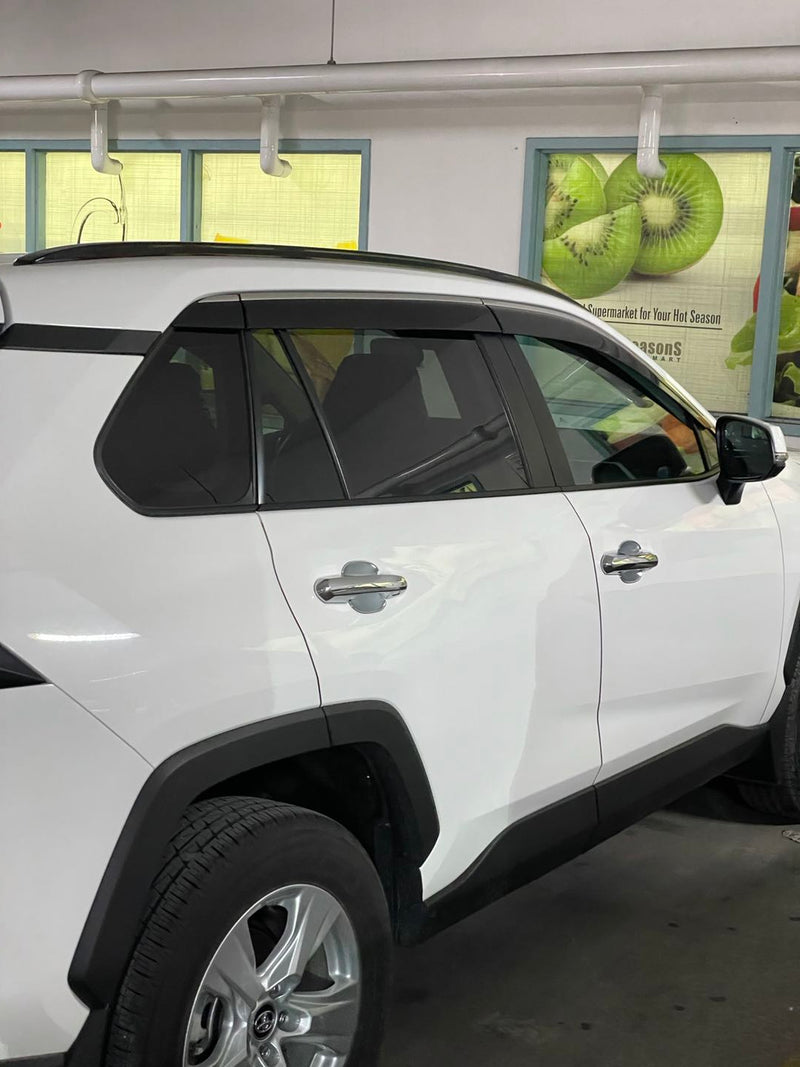 Window Visor for 2019-2025 Toyota Rav4 (Chrome 6 pcs)