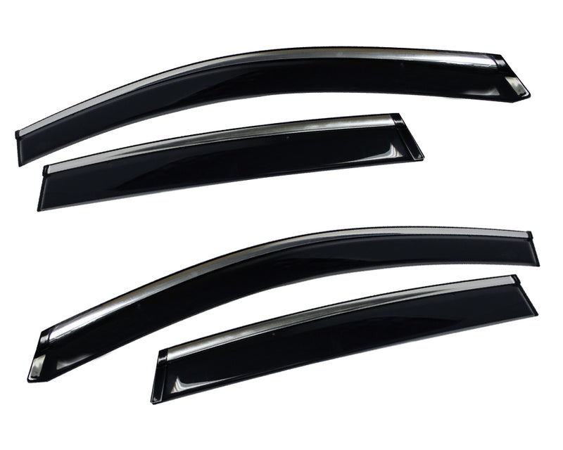 Window Visor with Chrome Trim for 2014-2019 Toyota Highlander