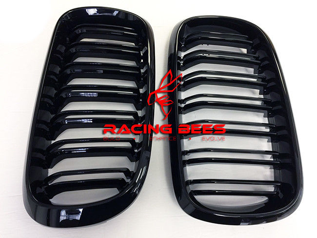 2015-2018 BMW F15 F16, X5 X6 M Style Gloss Black Kidney Grilles