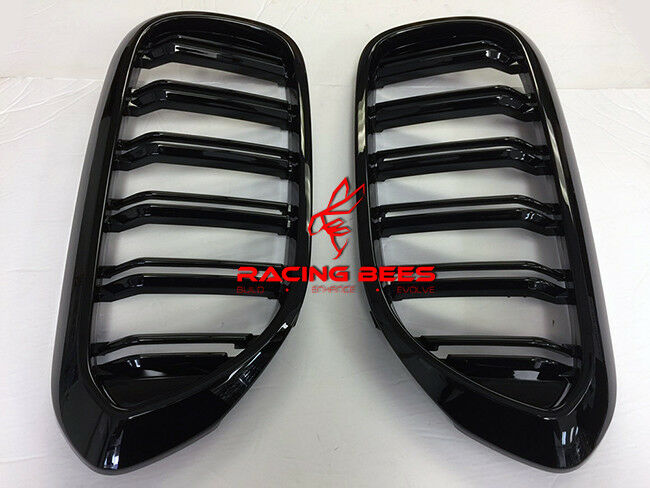 2017-2020 BMW G30 5 Series M Style Gloss Black Kidney Grilles